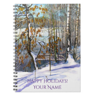 Cuaderno Nieve caída Acuarela