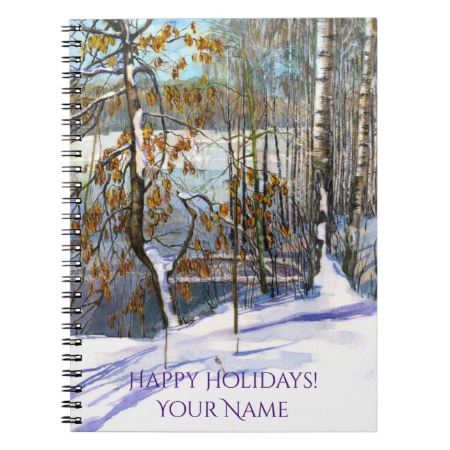 Cuaderno Nieve caída Acuarela (Frente)