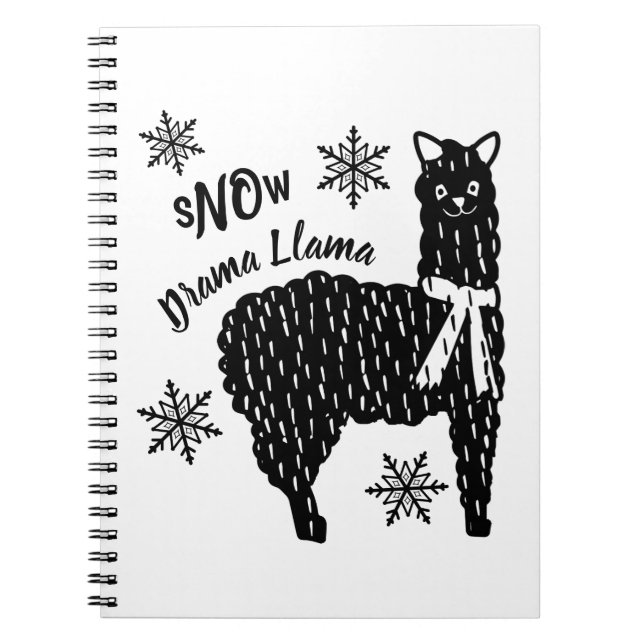 Cuaderno Nieve de invierno sin llama dramática (Frente)