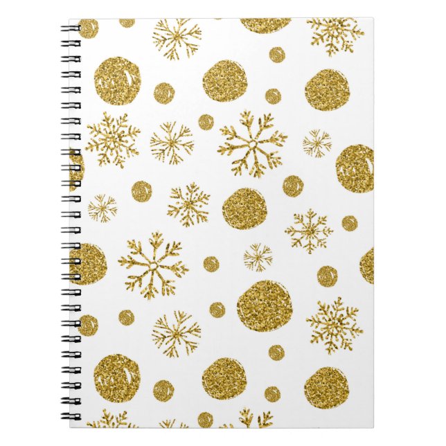 Cuaderno Nieve dorada en llamas 1 (Frente)
