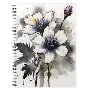 Cuaderno Nigella - Flores acuarela