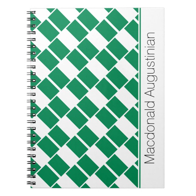 Cuaderno NIGERIA FLAG personalizada (Frente)
