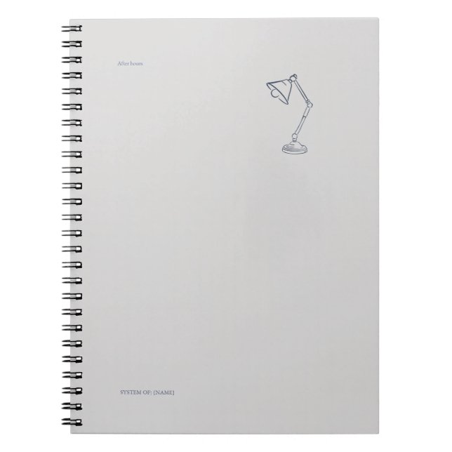 Cuaderno Night Lamp-Midnight Cartographer  (Frente)