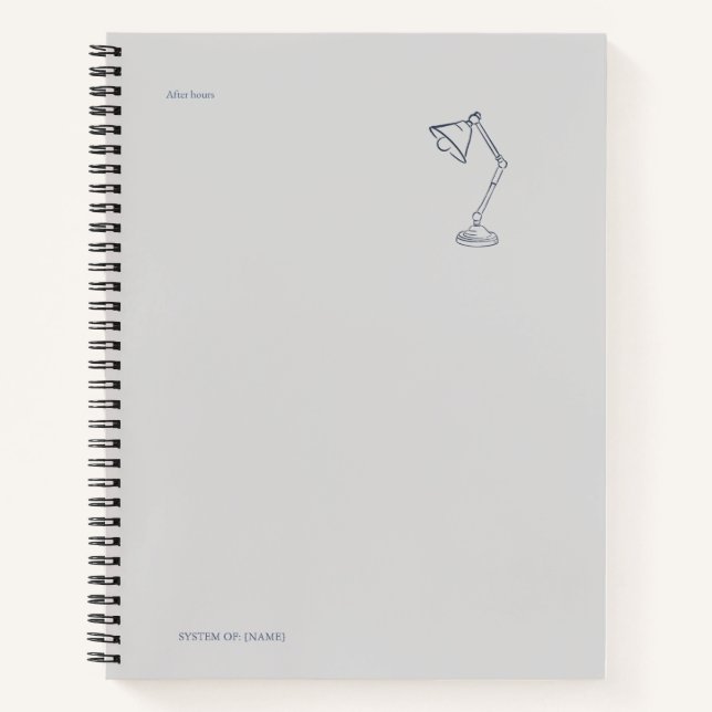 Cuaderno Night Lamp-Midnight Cartographer  (Anverso)