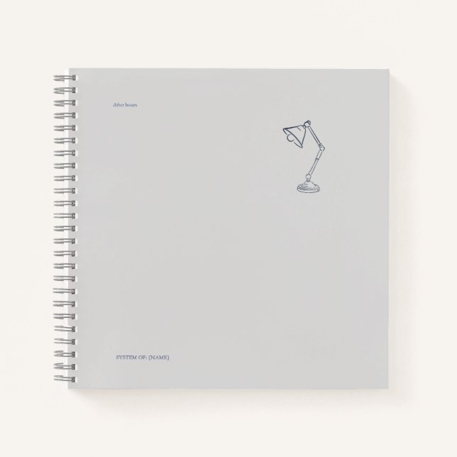 Cuaderno Night Lamp-Midnight Cartographer  (Anverso)