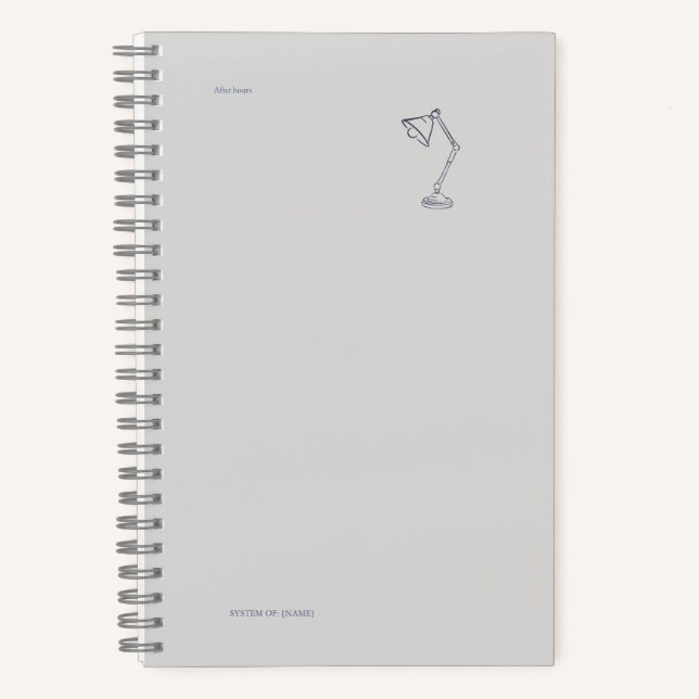 Cuaderno Night Lamp-Midnight Cartographer  (Anverso)