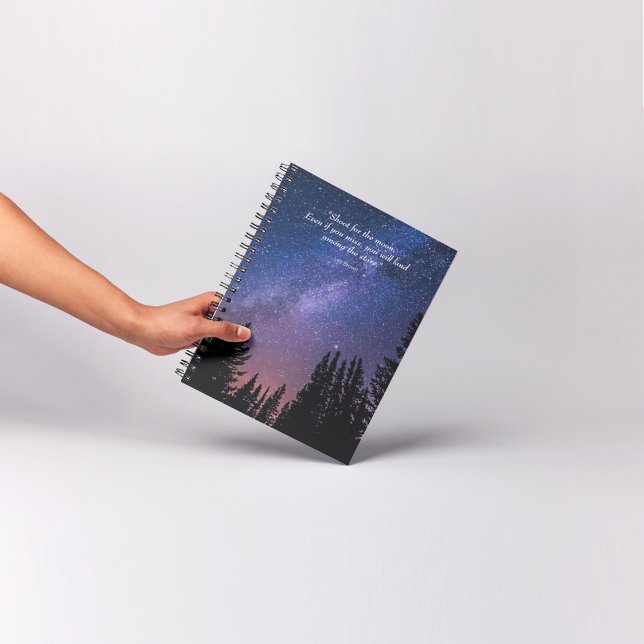 Cuaderno Night Sky Inspirational Quote (Subido por el creador)