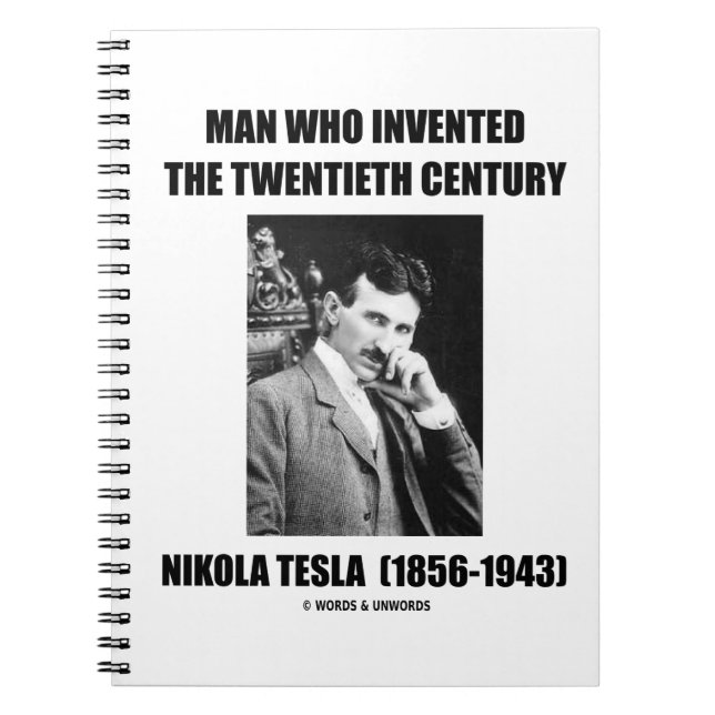 Cuaderno Nikola Tesla Hombre Que Inventó El Siglo Xx (Frente)