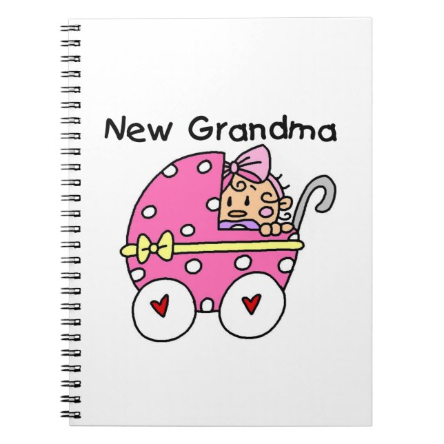 Cuaderno Niña bebé nuevos regalos de abuela (Frente)