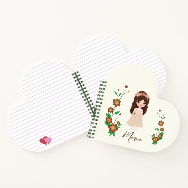 Cuaderno Niña con flores (Interior)