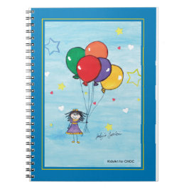 Cuaderno Niña con Globos - Arte Infantil para CHOC