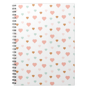 Cuaderno Niña de Bohú, corazón de amor pastel