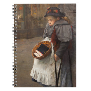 Cuaderno Niña de las cerillas Pobre granuja callejero Pobre
