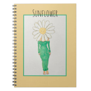 Cuaderno Niña del Girasol Vestido Verde