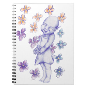Cuaderno Niña elfa tímida y linda
