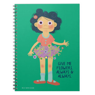 Cuaderno Niña Flor