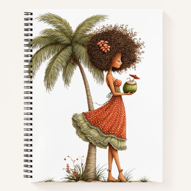 CUADERNO NIÑA LINDÍSIMA Y CAPRICHOSA CON TEMA DE VERANO (Anverso)