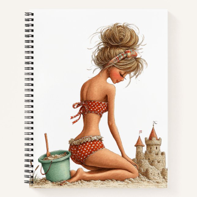 CUADERNO NIÑA LINDÍSIMA Y CAPRICHOSA CON TEMA DE VERANO (Anverso)