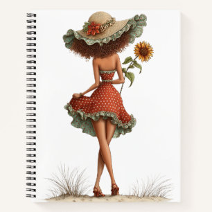 CUADERNO NIÑA LINDÍSIMA Y CAPRICHOSA CON TEMA DE VERANO