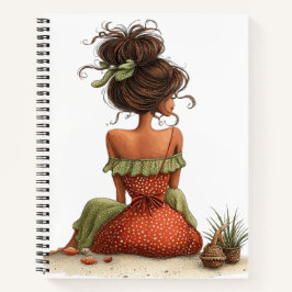 CUADERNO NIÑA LINDÍSIMA Y CAPRICHOSA CON TEMA DE VERANO