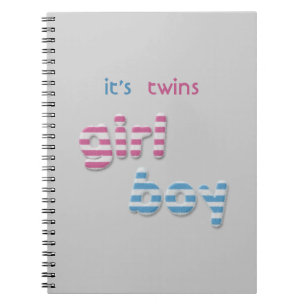 Cuaderno niña y niño difusos