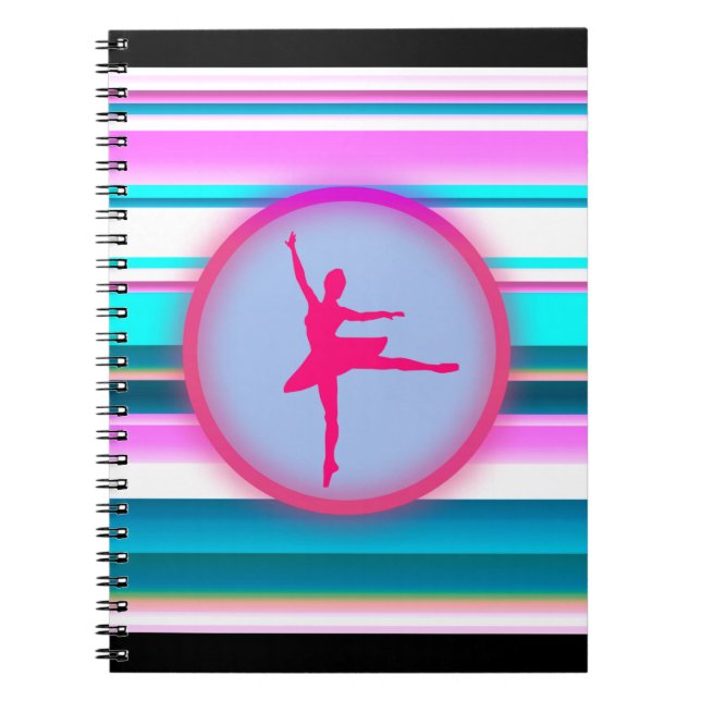 Cuaderno Niñas Bailarina Baile Rayas  (Frente)