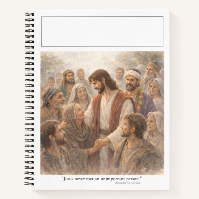 Cuaderno Ninguna persona sin importancia (Anverso)