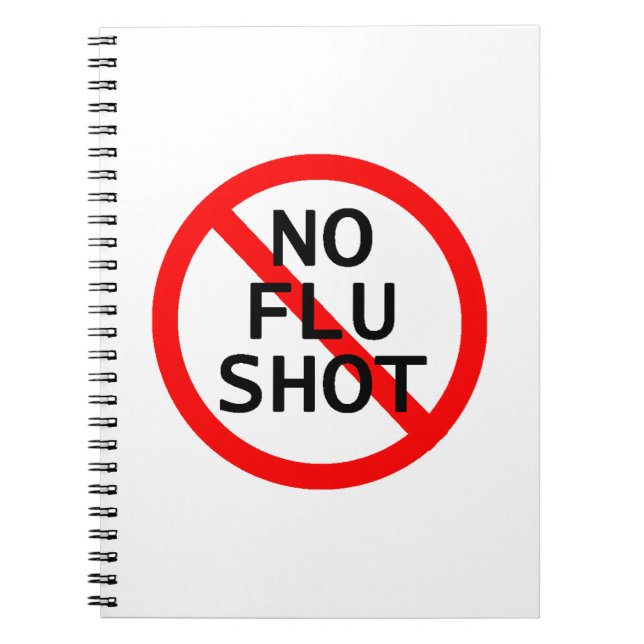 Cuaderno Ninguna vacuna contra la gripe (Frente)