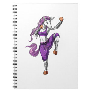 Cuaderno Ninja Karate de Unicorn Kickboxing Muay Marcial Ta