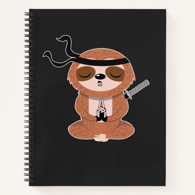 Cuaderno Ninja Sloth (Anverso)