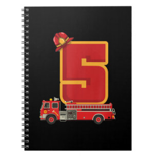 Cuaderno Niño de 5 años de edad regalo de bombero