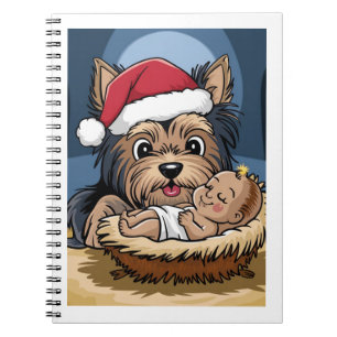 Cuaderno Niño de acebo adorado por Yorkshire Terrier