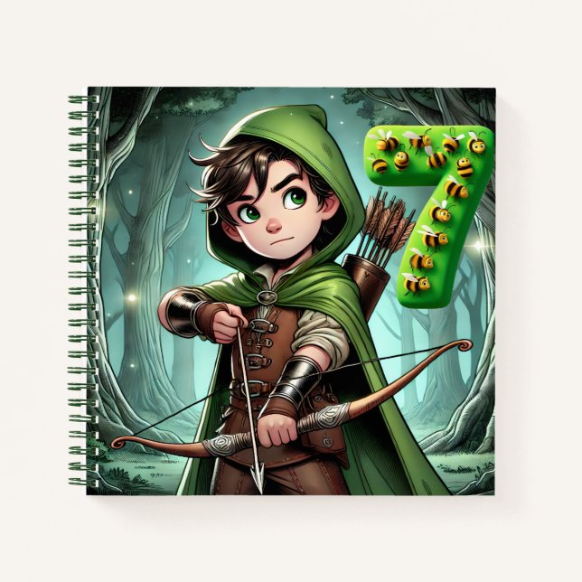 Cuaderno Niño De Cumpleaños A Las 7 (Anverso)