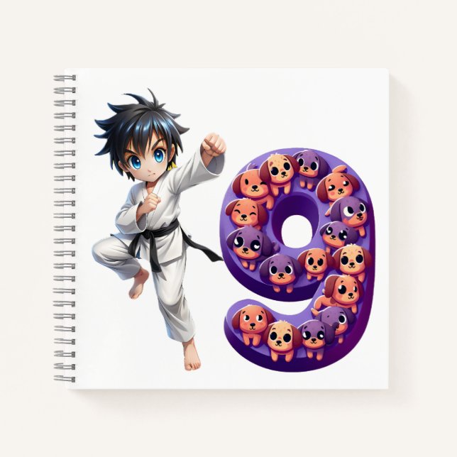 Cuaderno Niño De Cumpleaños A Las 9 (Anverso)