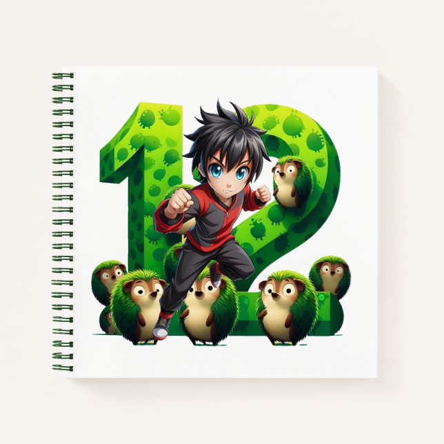 Cuaderno Niño De Cumpleaños A Los 12 (Anverso)