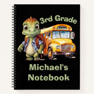 Cuaderno Niño de dinosaurio lindo