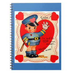 Cuaderno Niño de la policía de los años 30