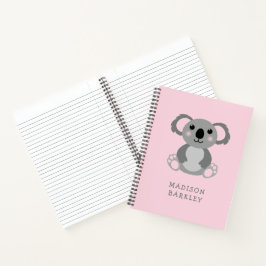 Cuaderno Niño de oso koala lindo