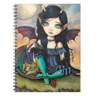 Cuaderno Niño Dragón Cuge Hada de Ojos Grandes y Dragón