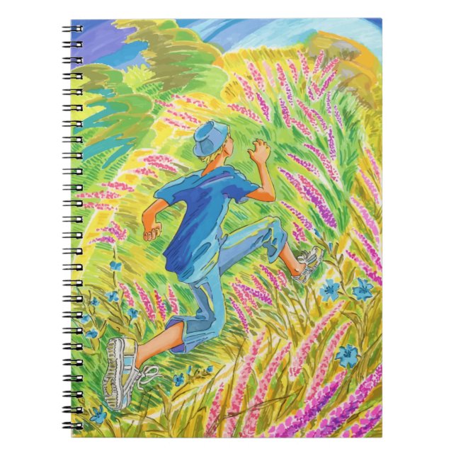 Cuaderno Niño en Campo de Lavanda (Frente)