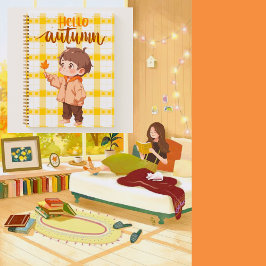 Cuaderno niño lindo 🥨 🍁