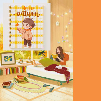 Cuaderno niño lindo 🥨 🍁