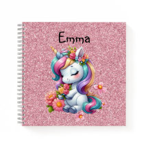 Niño mágico Unicornio Purpurina de imitación rosa