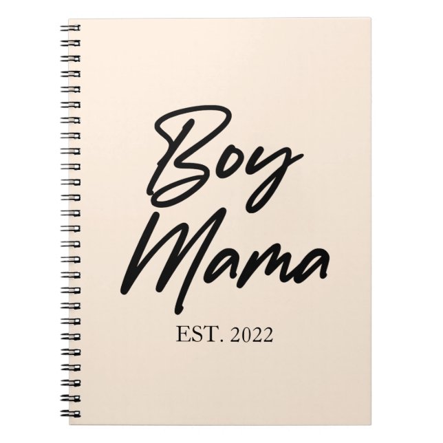 Cuaderno Niño Mamá Personalizado Este. Año Mamá Mímica Míni (Frente)