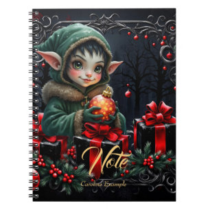 Cuaderno Niño mayor de edad con abrigo verde