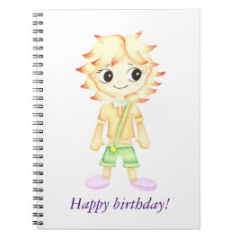 Cuaderno Niño pelirrojo divertido
