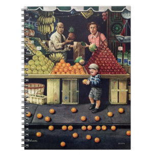 Cuaderno Niño y naranjas