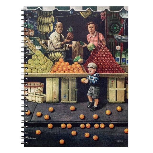 Cuaderno Niño y naranjas (Frente)