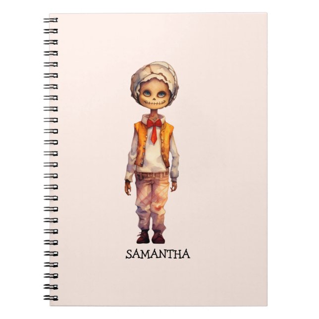 Cuaderno Niño Zombie Adorable - Halloween Divertido (Frente)