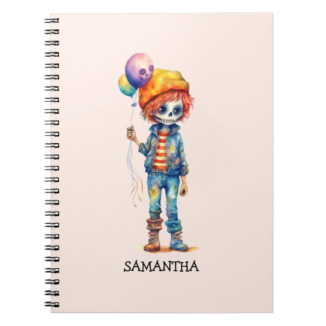 Cuaderno Niño zombie adorable - Halloween lindo (2) (Frente)